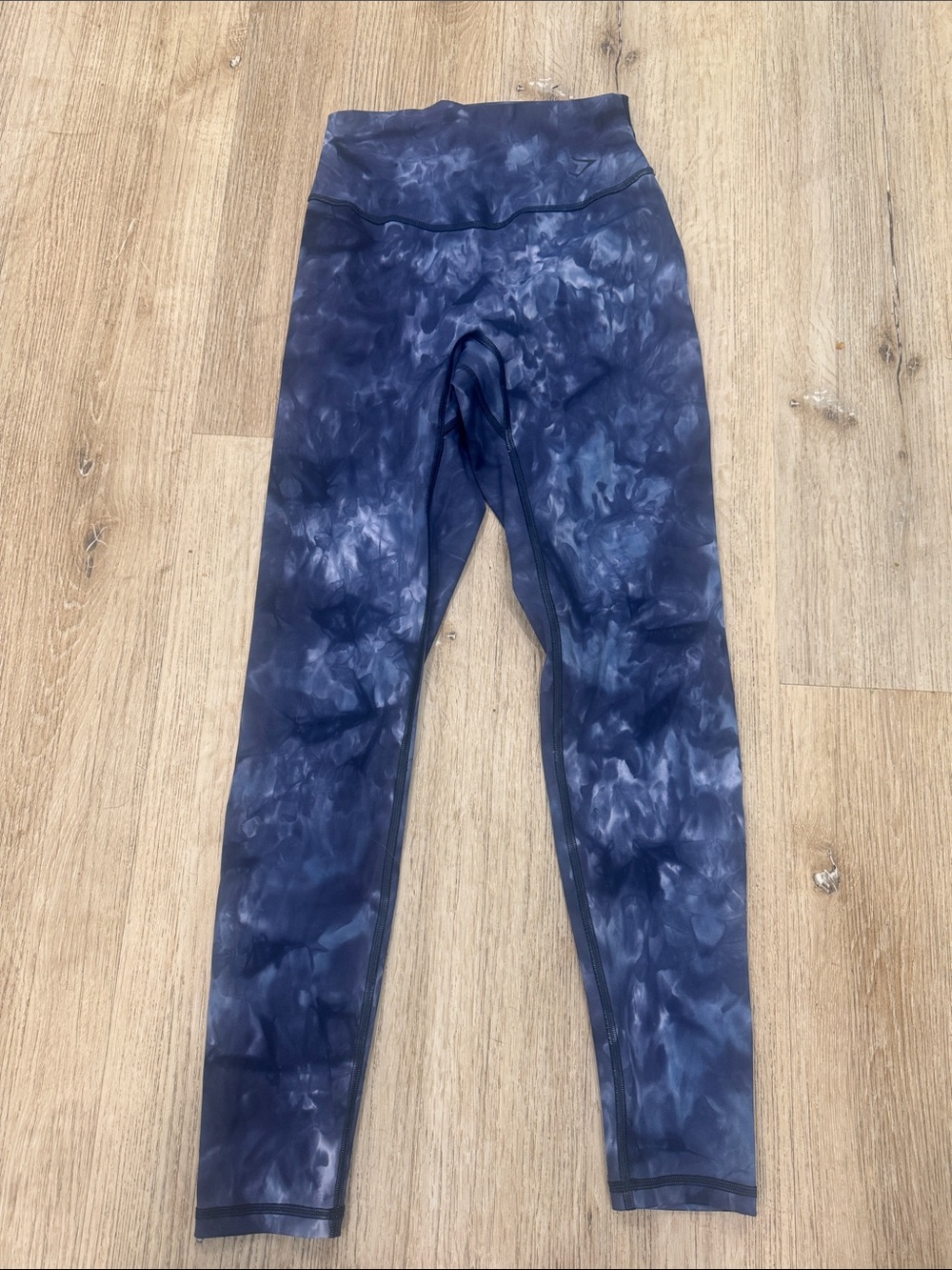 Gymsharks  Navy Tie-Dye Active Leggings